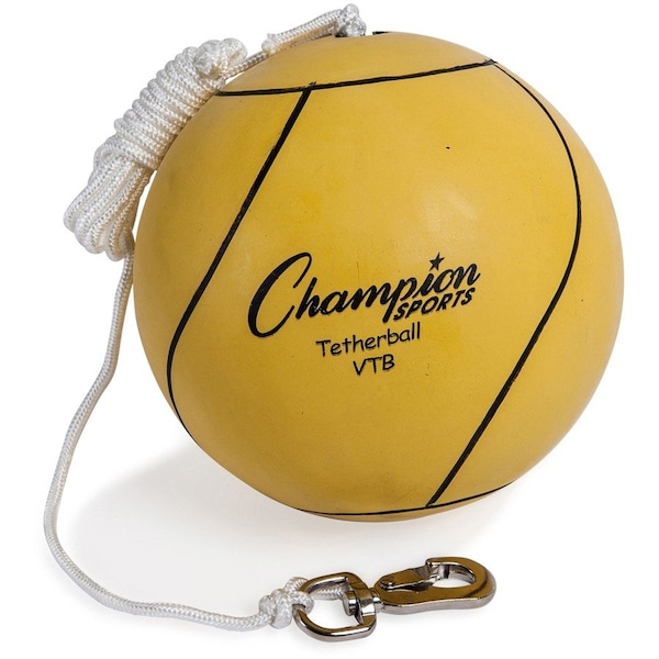 Champion Sports Tether Ball, Rubber/Nylon, Yellow CSIVTB - main